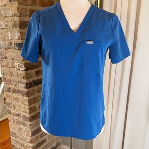 Figs Blue Short Sleeve Women's Tee